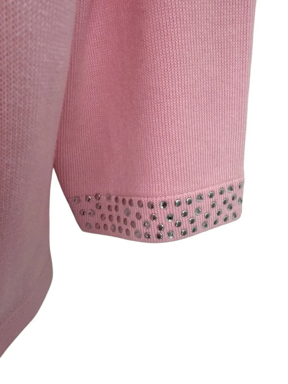 Quacker Factory Jewel Neck Embellished Duet Top Women's Size 2X